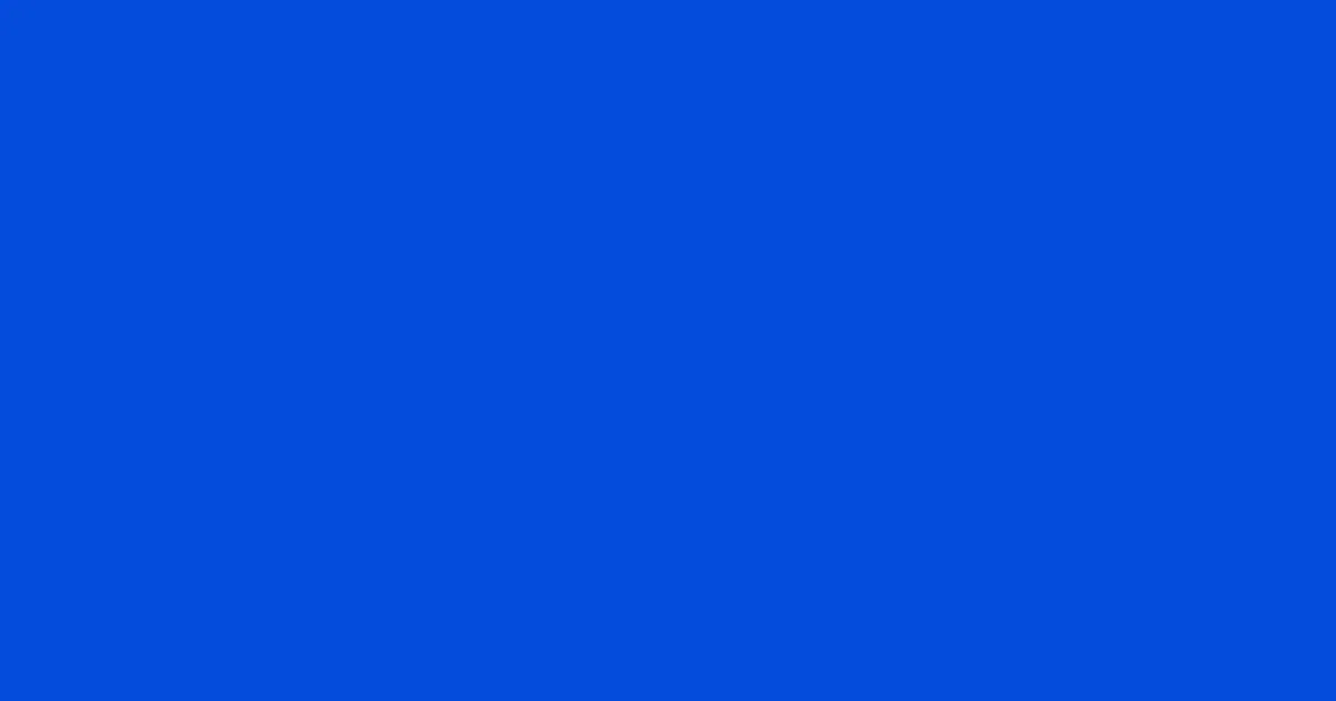#044cdb science blue color image
