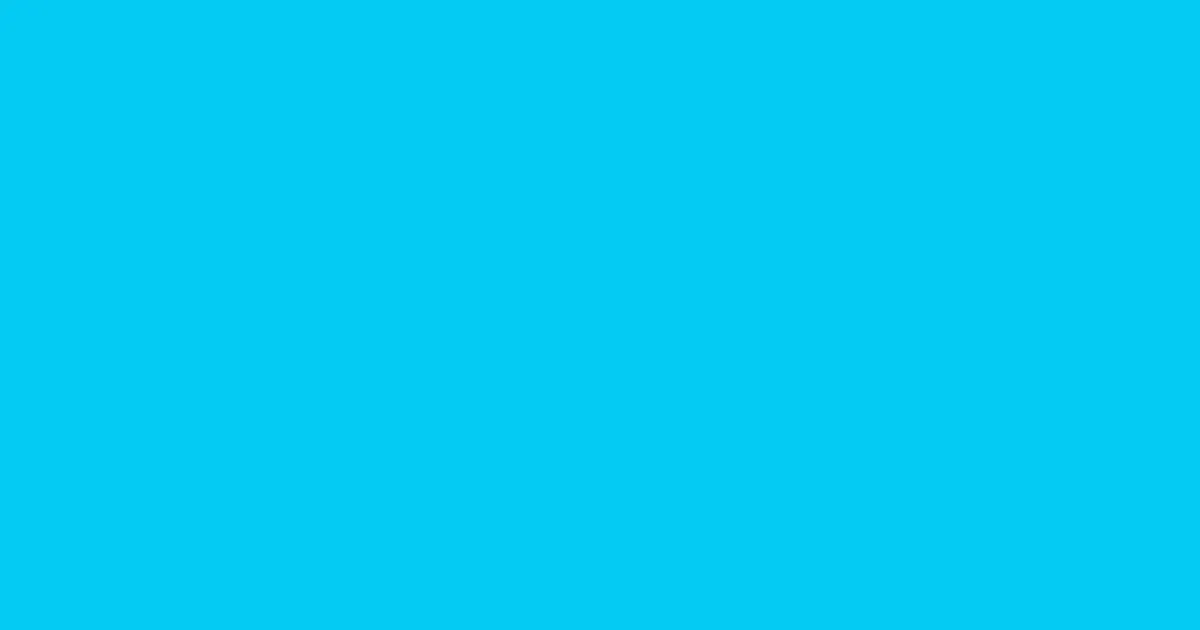 #04cbf4 bright turquoise color image