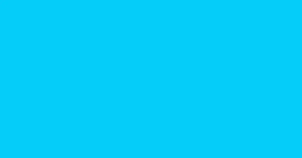 #04cdf9 bright turquoise color image