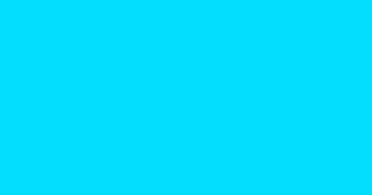 #04ddff cyan / aqua color image