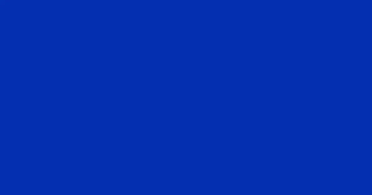 #052fb0 international klein blue color image