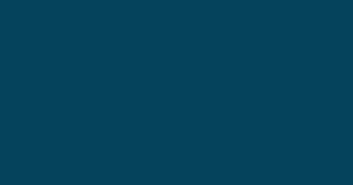#05435c teal blue color image