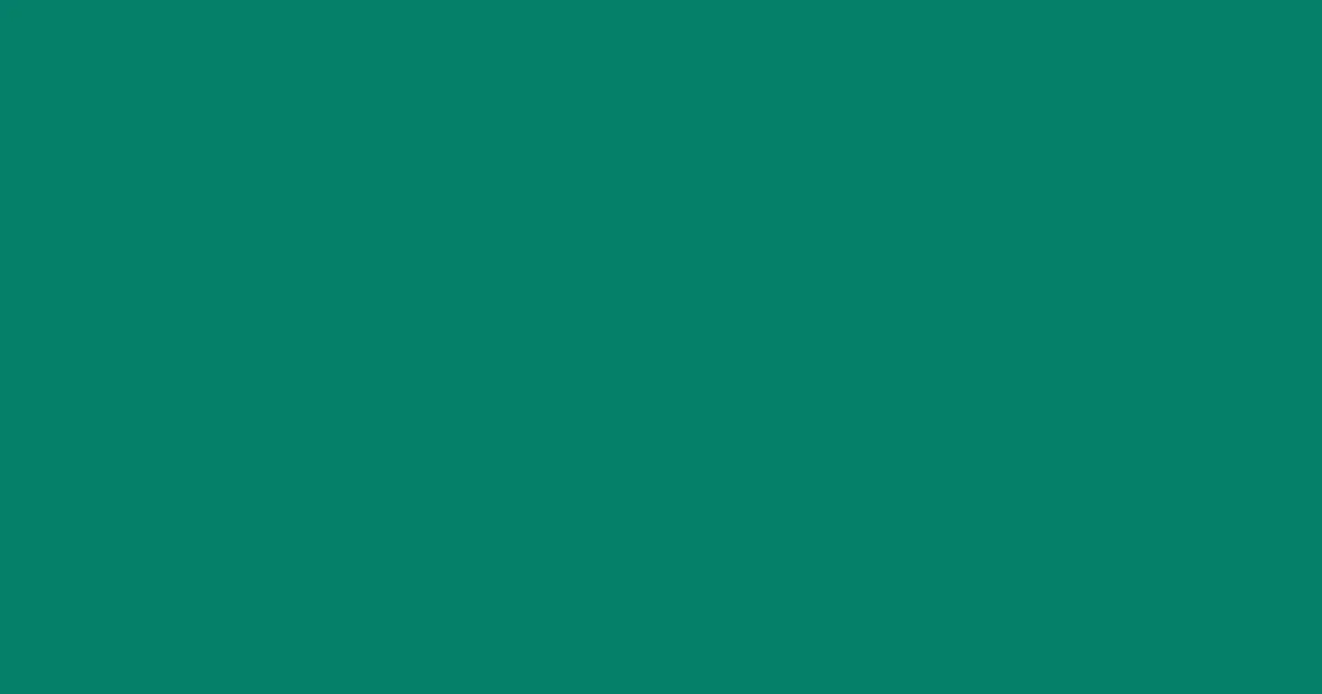 #057f68 elf green color image