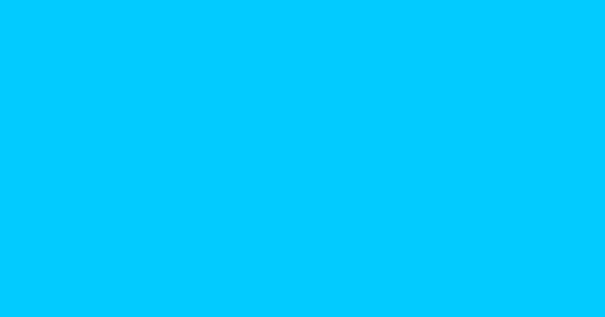 #05cbff bright turquoise color image