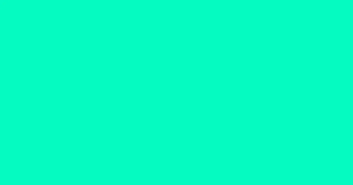 #05fcc1 bright turquoise color image