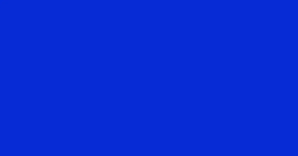 #062ad5 dark blue color image