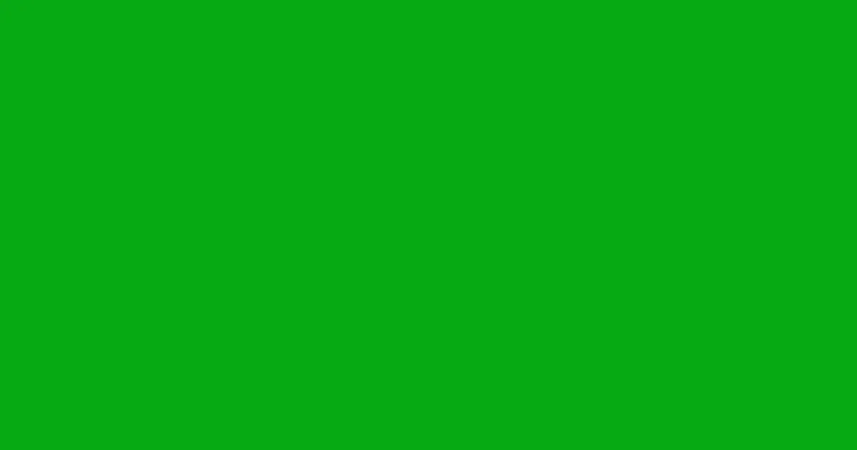 #06aa14 slimy green color image