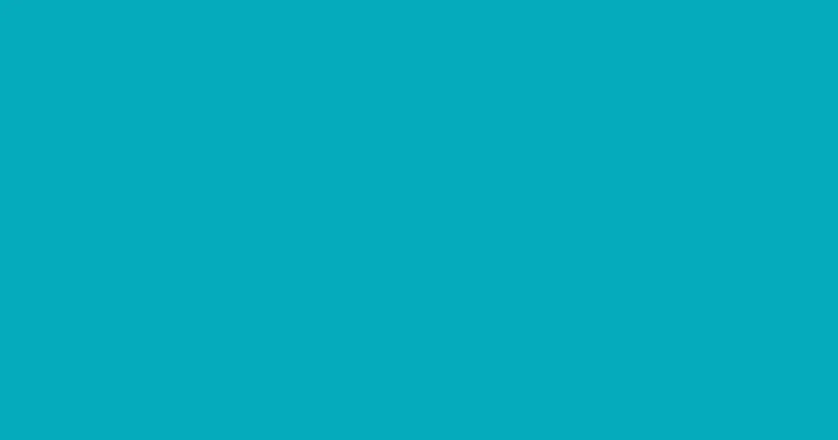 #06abbc pacific blue color image