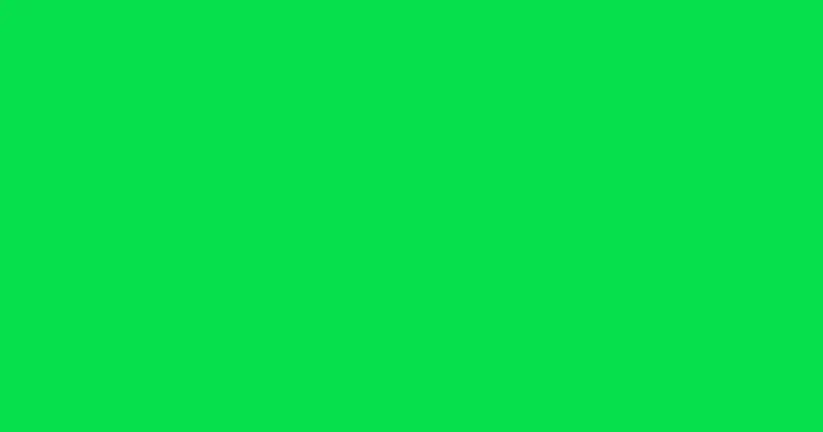 #06df4a malachite color image