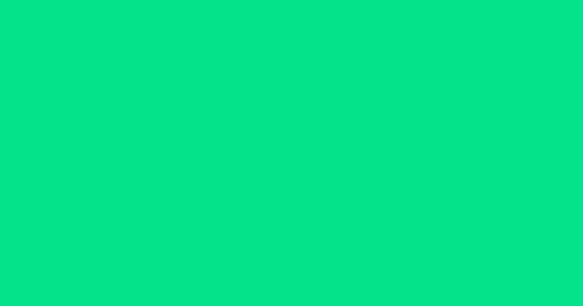 #06e28a caribbean green color image