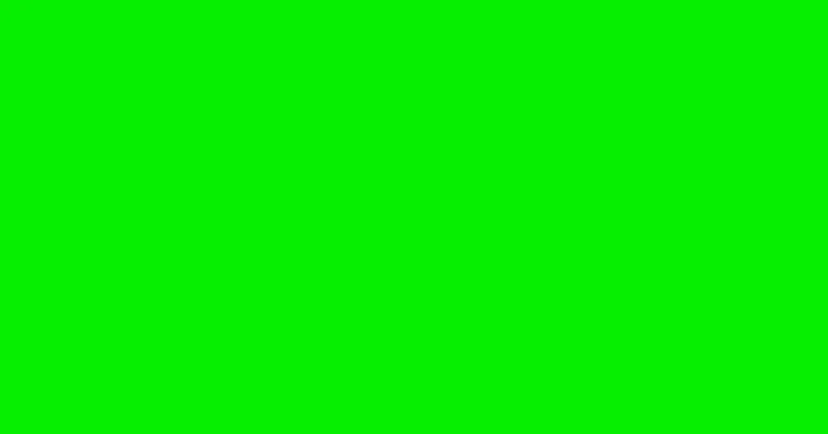 #06ef02 green color image