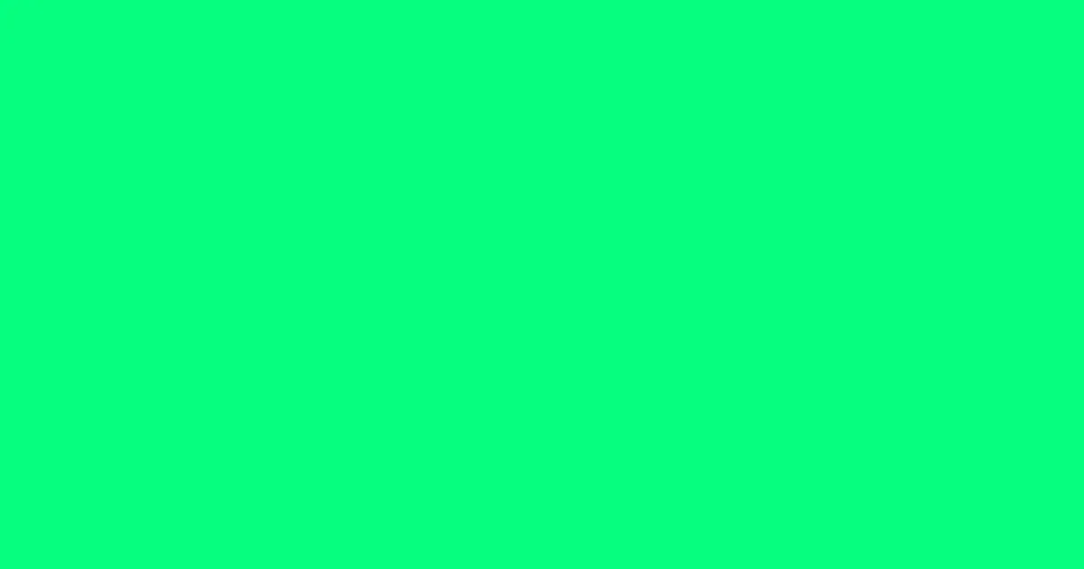 #06fe80 spring green color image