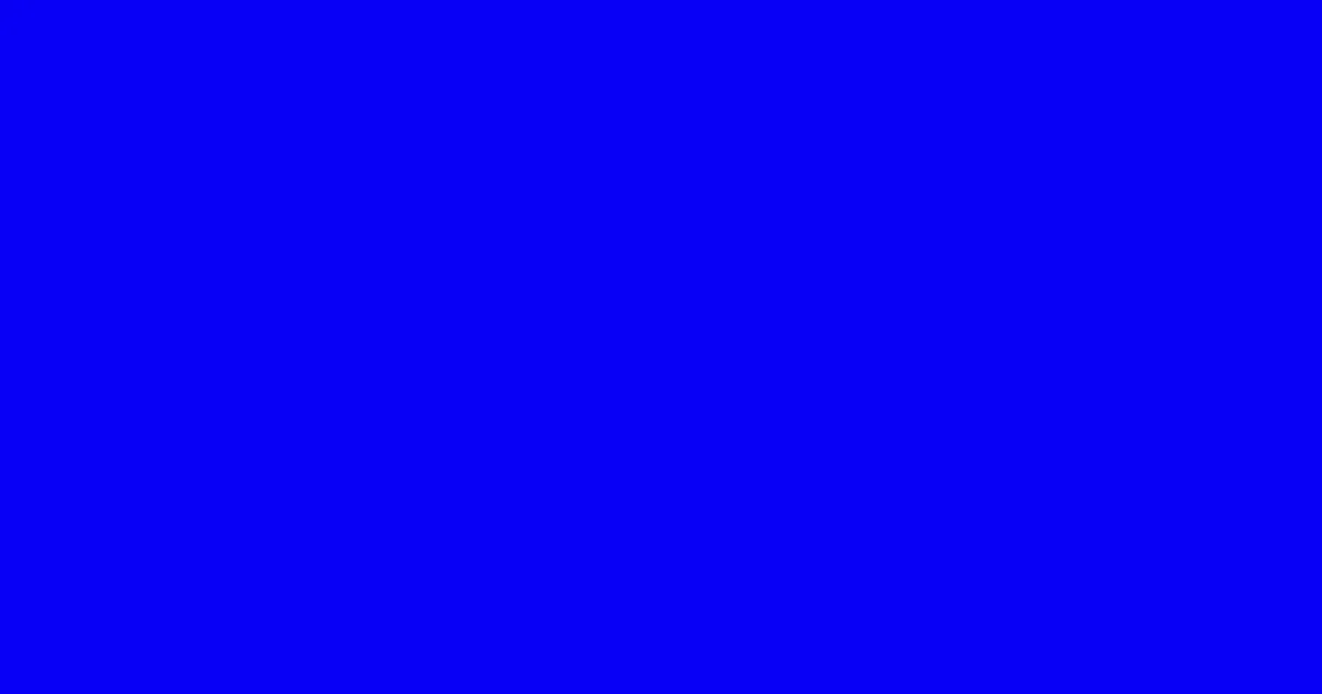 #0700f5 blue color image