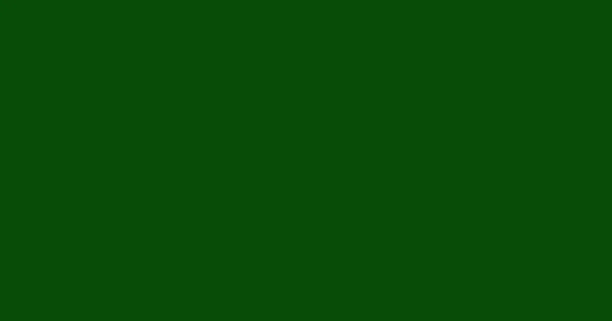#074c07 dark fern color image