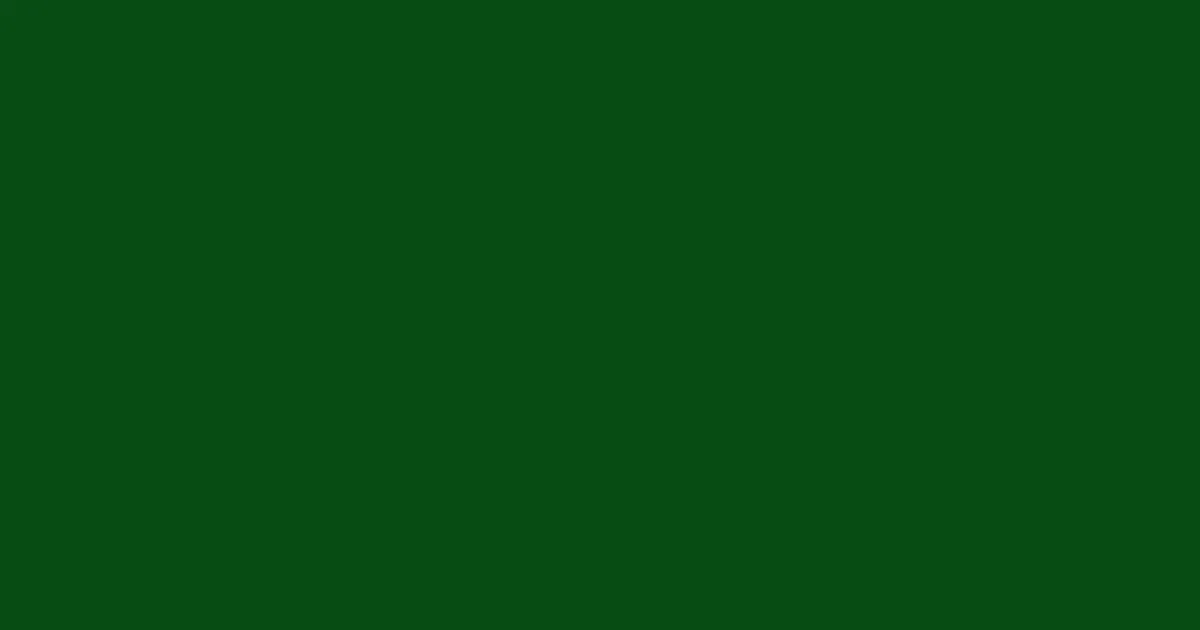 #074c12 dark fern color image