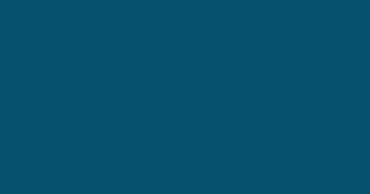 #07516e teal blue color image