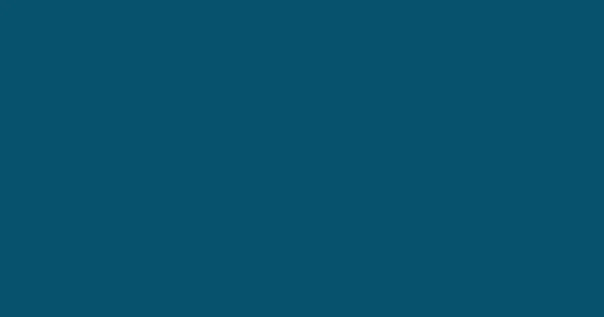 #07526e teal blue color image