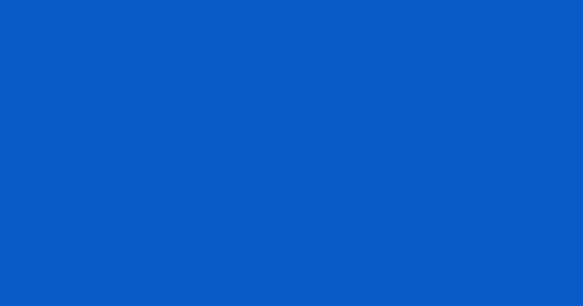 #075ccb science blue color image
