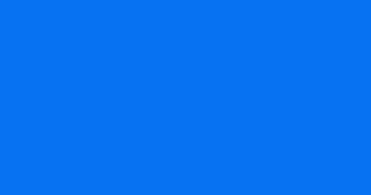 #0772f2 blue ribbon color image