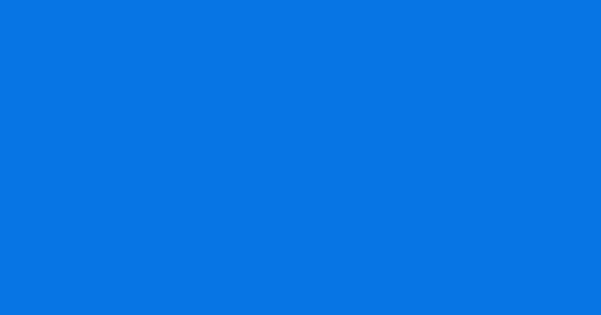 #0774e3 azure radiance color image