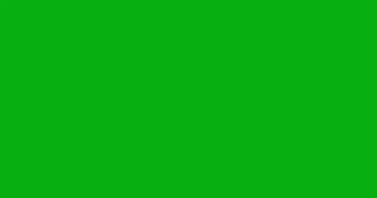 #07af0f slimy green color image