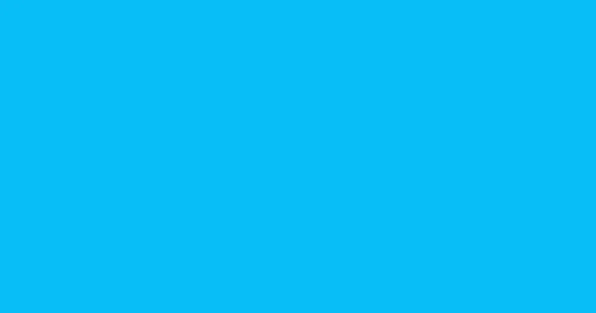 #07bef7 bright turquoise color image