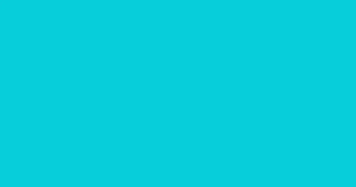 #07cdda bright turquoise color image