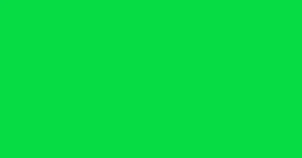 #07dc44 malachite color image