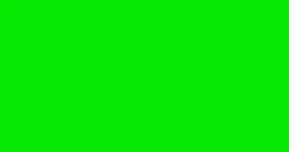 #07ea02 green color image