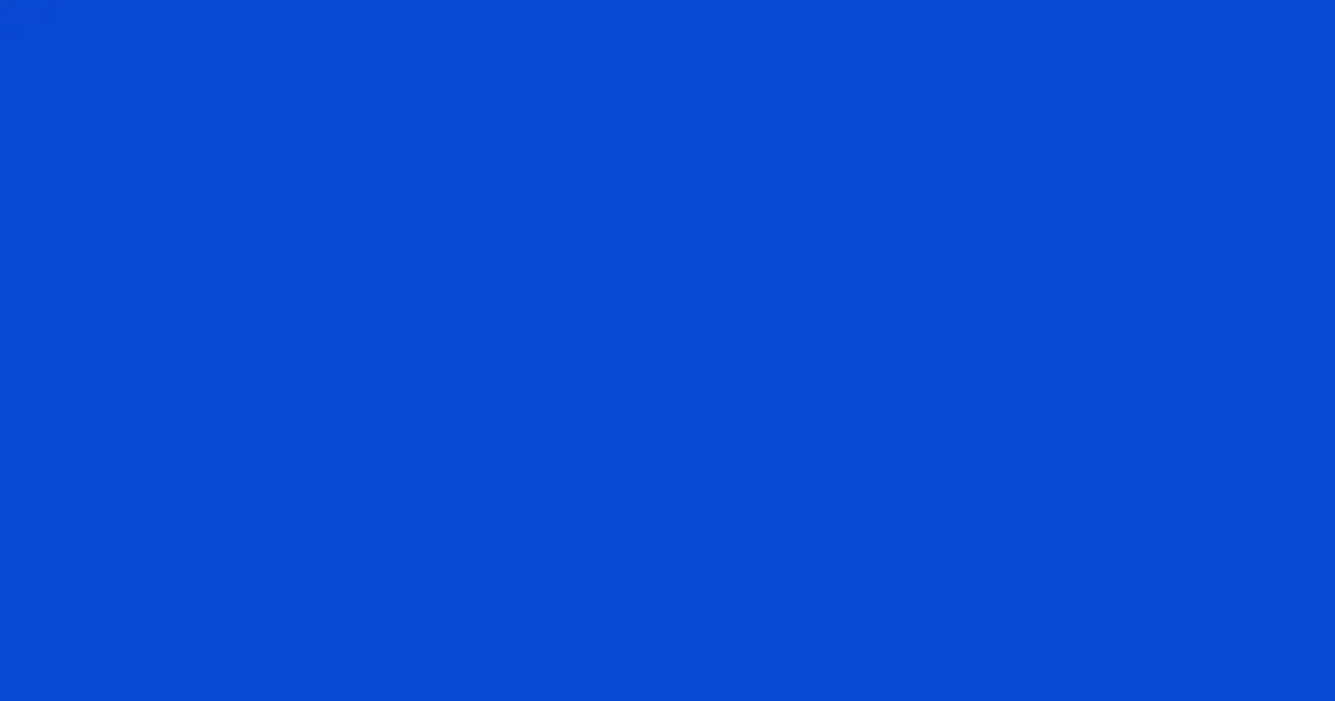 #0849d2 science blue color image