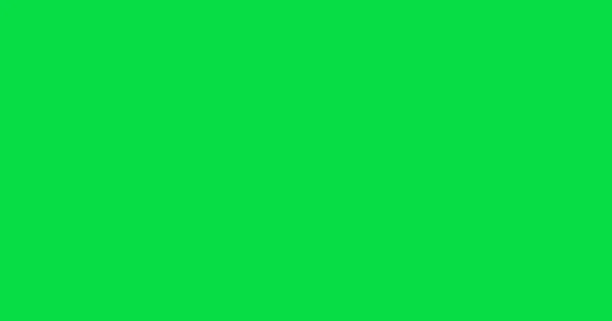 #08dc46 malachite color image