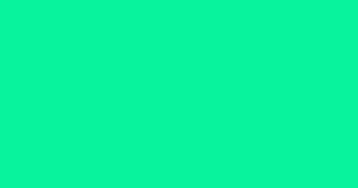 #08f39d spring green color image