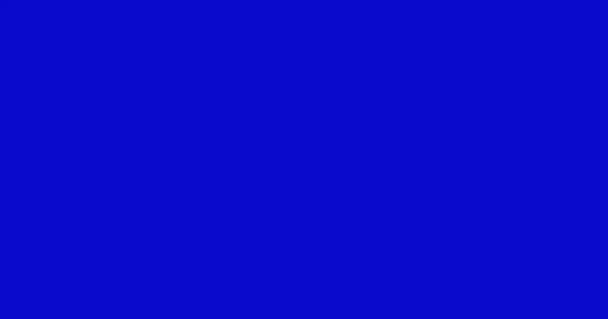 #0909ca dark blue color image