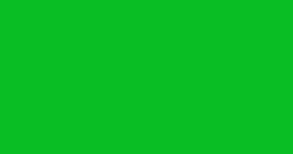#09bc24 malachite color image