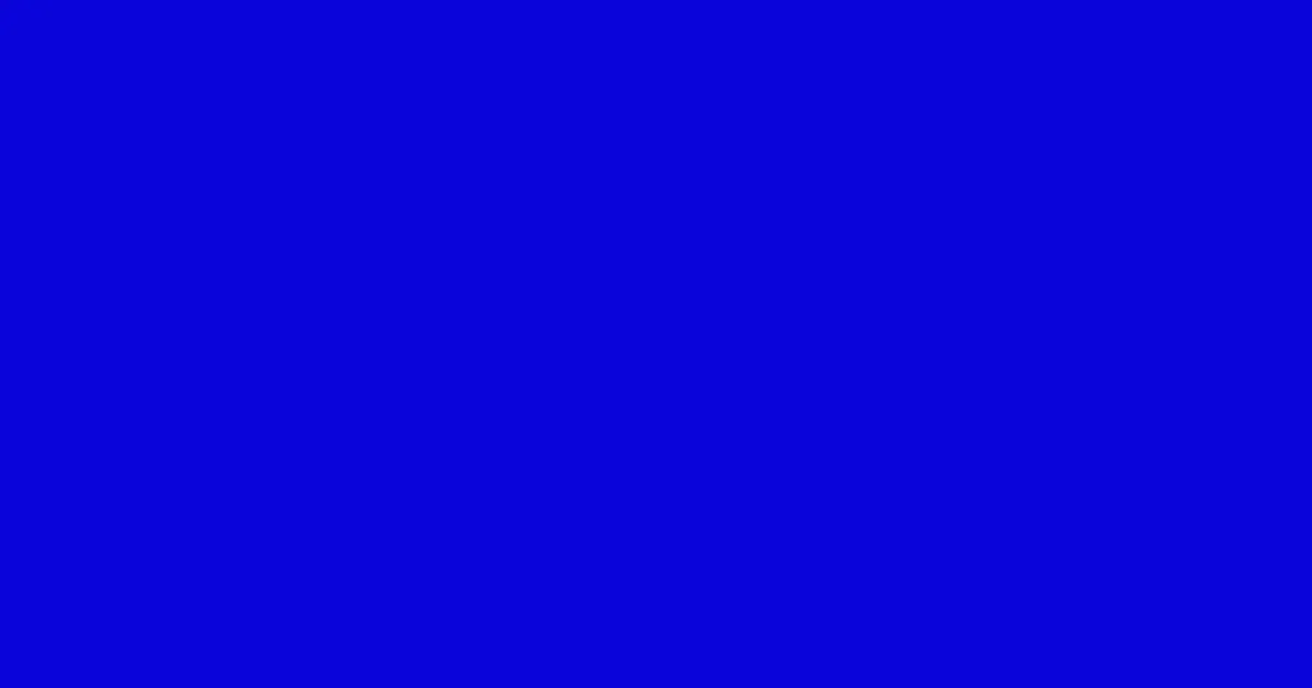 #0a05d9 dark blue color image