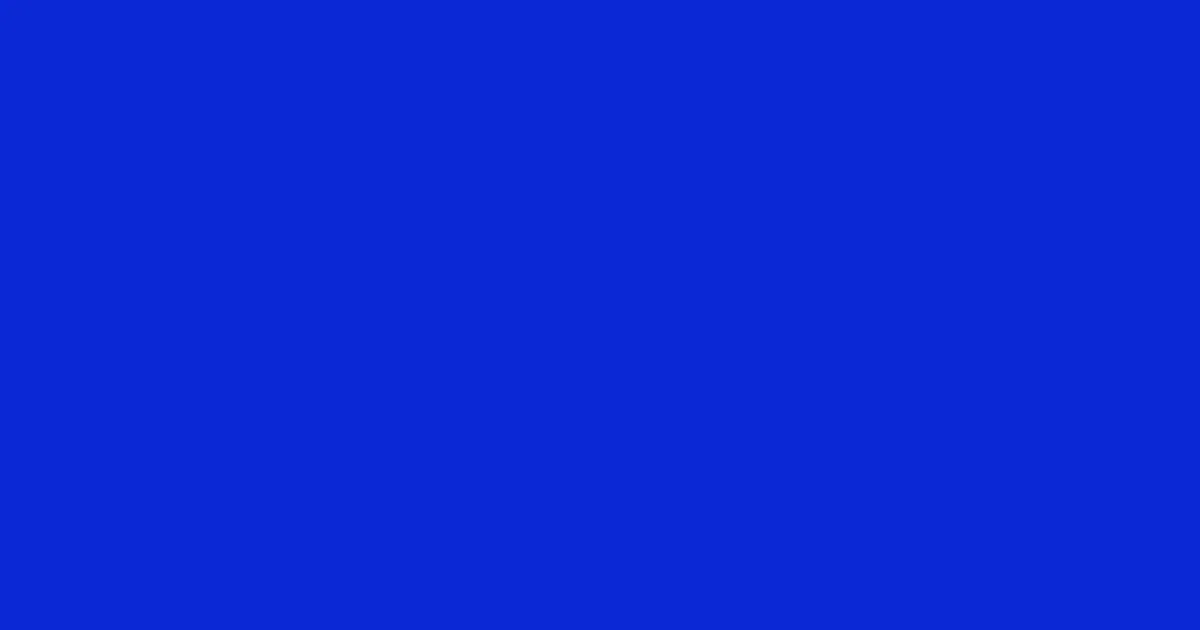 #0a28d4 dark blue color image