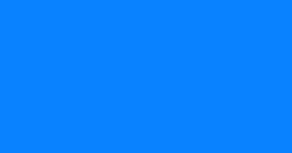 0a82ff - Azure Radiance Color Informations