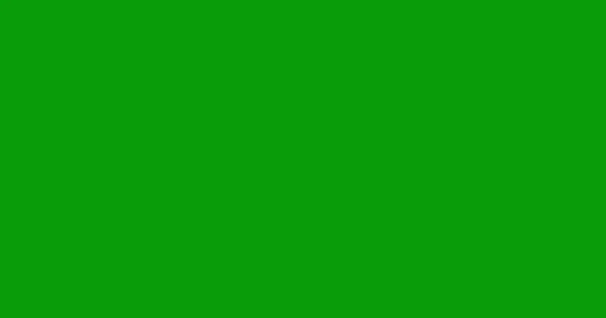 #0a9c0a slimy green color image
