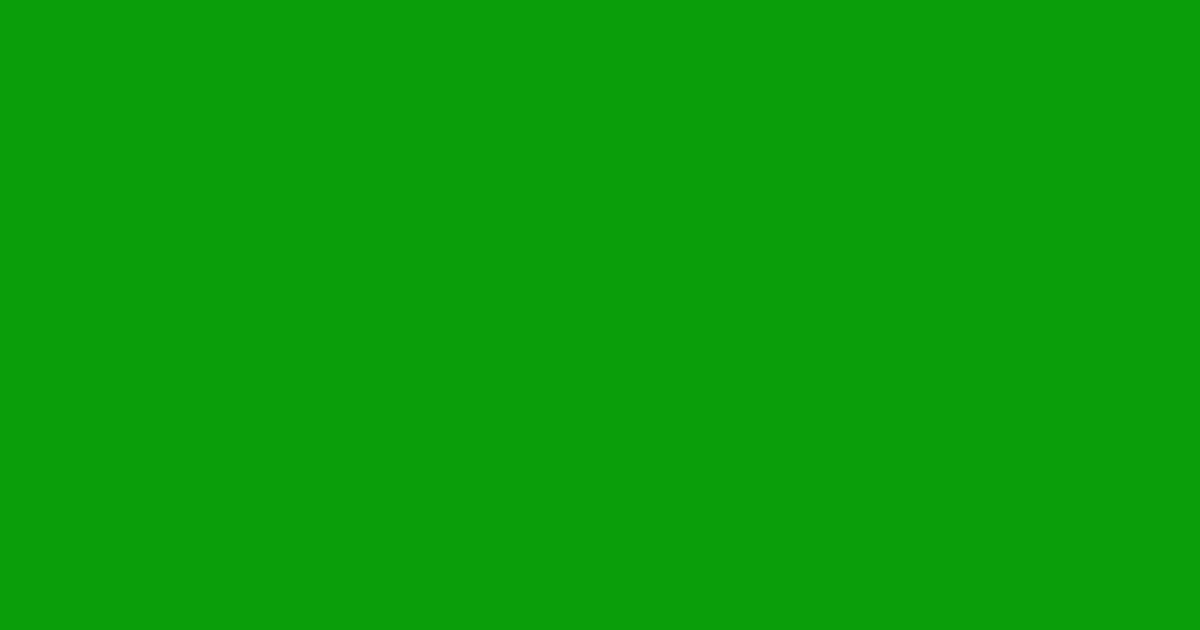 #0a9e0b slimy green color image