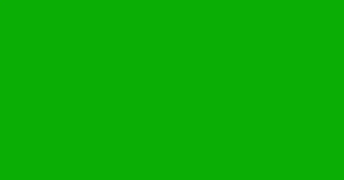 #0aaf05 slimy green color image