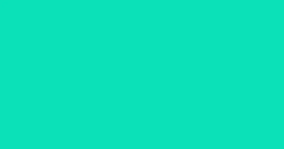 #0ae0b9 bright turquoise color image