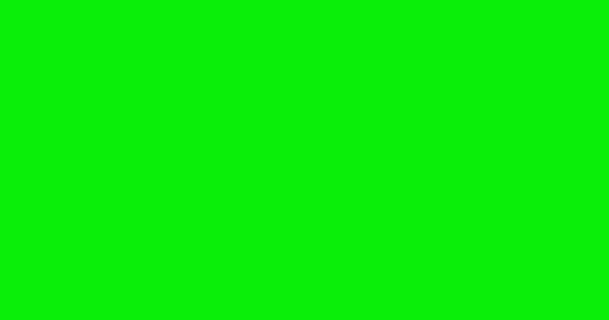 #0aef0a green color image
