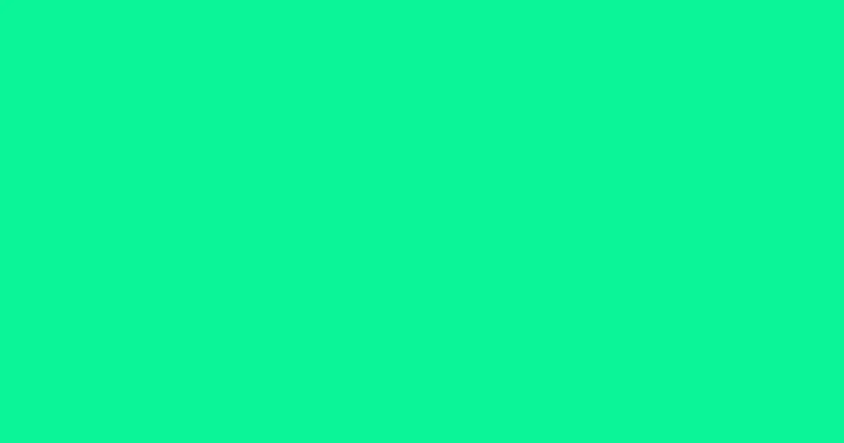 #0af597 spring green color image