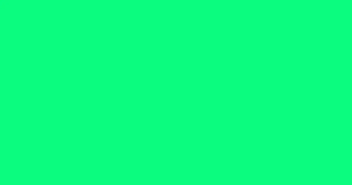 #0afb7e spring green color image