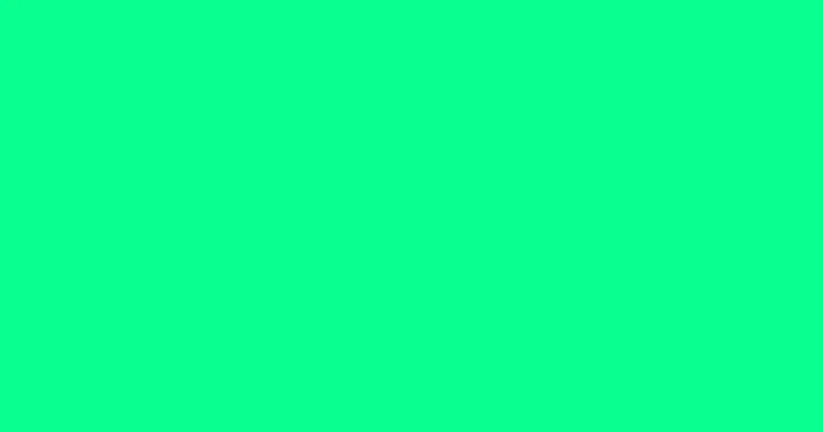 #0aff8f spring green color image