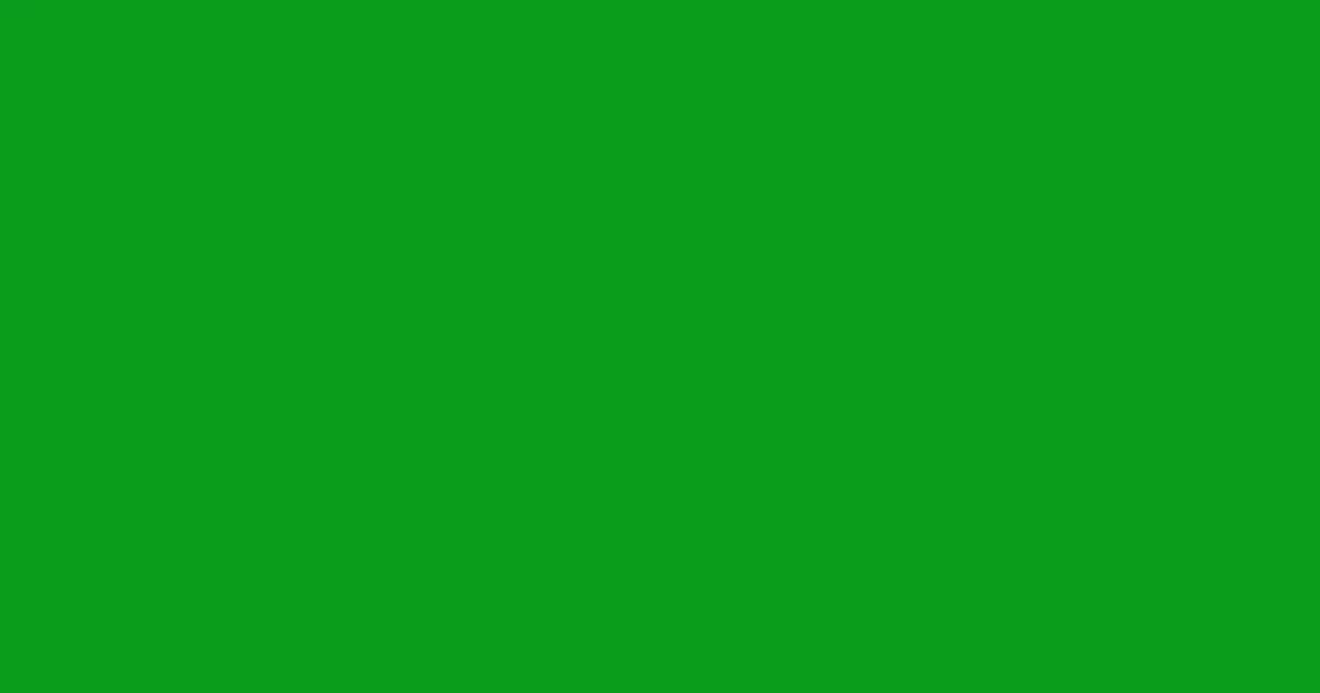 #0b9c1c slimy green color image