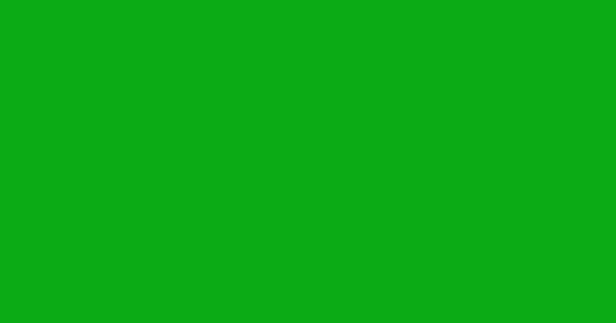 #0bab16 slimy green color image