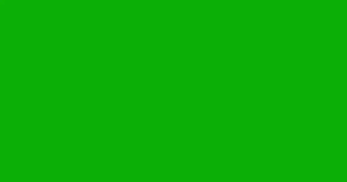 #0baf05 slimy green color image