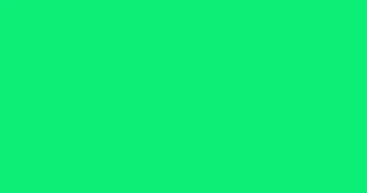 #0bef76 spring green color image
