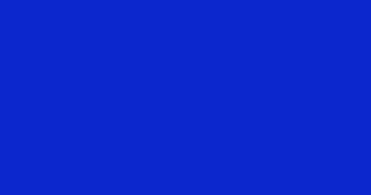 #0c27cd dark blue color image